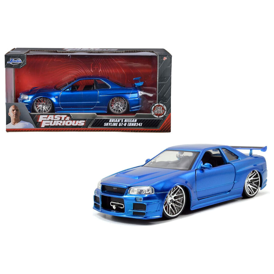 JADA 1:24 Fast & Furious 2002 Nissan Skyline GT-R R34 | Toys
