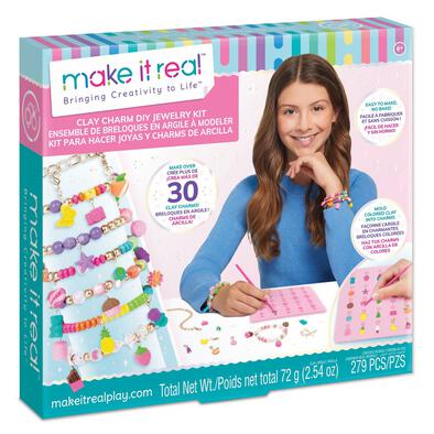 Make It Real Clay Charm DIY Jewelry Kit Bracelet Kit