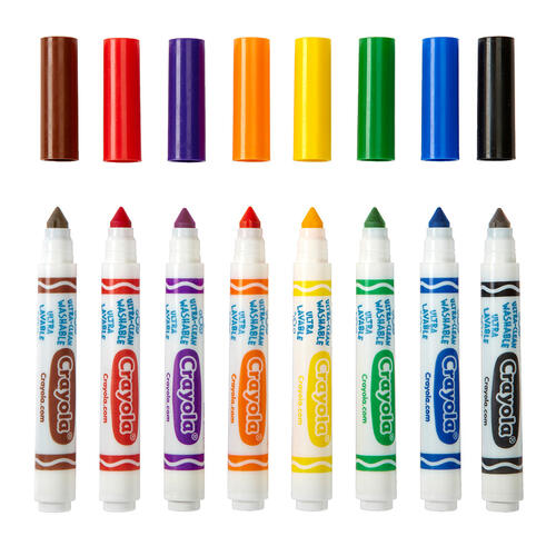 Crayola 8 Ct Classic Broad Line Washable Marker