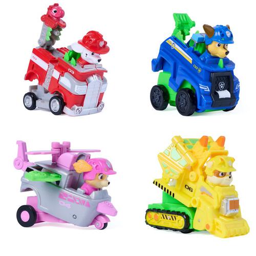 Paw Patrol The Dino Movie Jump Shift Racers - Assorted (1 Pc)