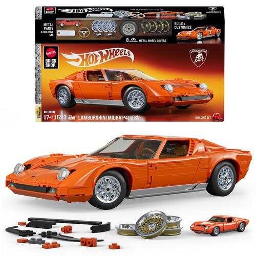 Mattel Brick Shop Hot Wheels Premium Series Lamborghini '71 Miura P400 SV