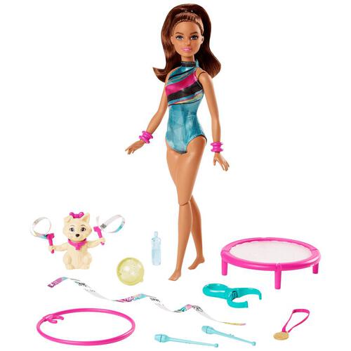 Barbie Dreamhouse Adventures Spin ‘n Twirl Gymnast Doll and Accessories