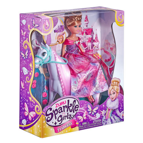 Zuru Sparkle Girlz 10.5" Princess With Horse Set