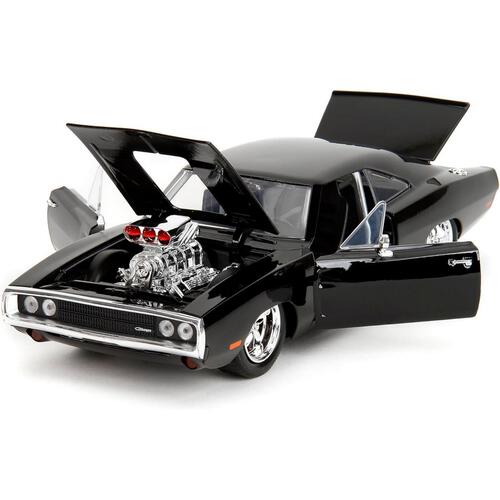 JADA 1:24 F1 1970 Dodge Charger With Dom Toretto Figure