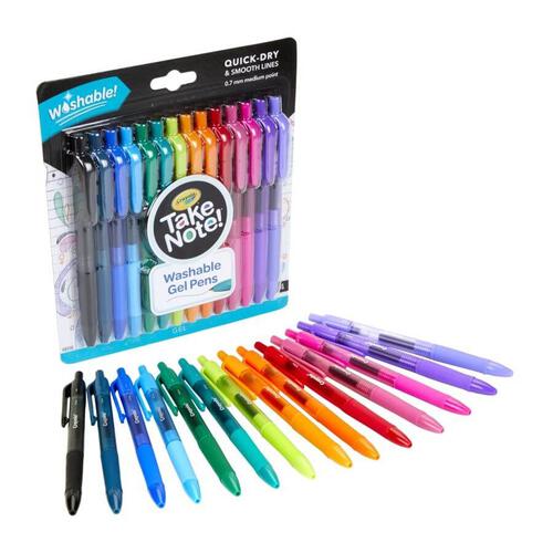 Crayola Take Note 14 Washable Gel Pens