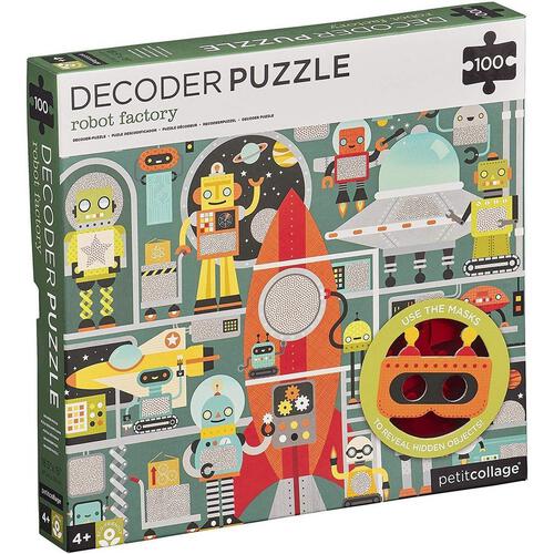 Petit Collage Robot Factory 100Pc Puzzle