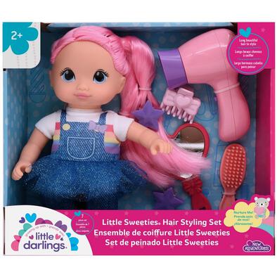 New Adventures Little Darlings Little Sweeties Hair Styling Set 10-Inch Doll