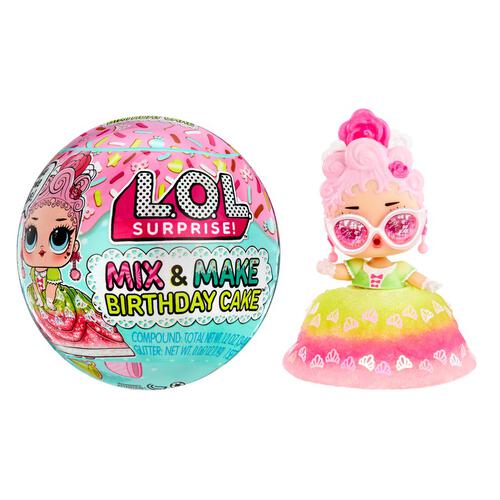L.O.L. Surprise Mix & Make Birthday Cake with Doll & Accessories