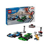 LEGO City F1 Grid with VCARB & Sauber Race Cars 60474