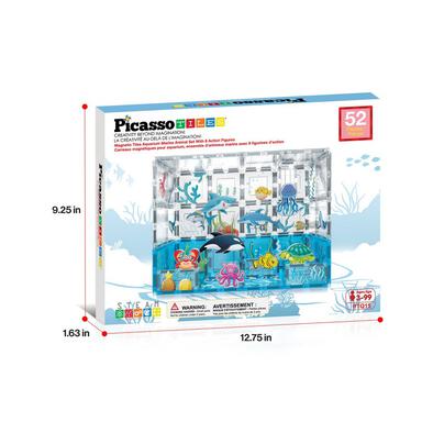 Picasso Tiles 52pcs Aquarium Set Marine Animal Set