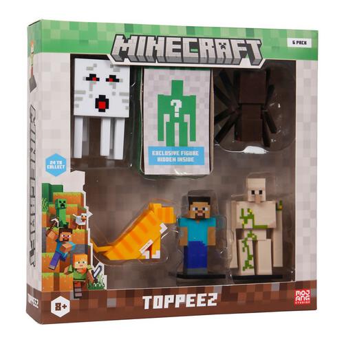 Minecraft 3D Toppeez 6 pack Deluxe box - Assorted