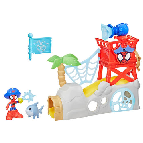 Marvel Spidey and his Amazing Friends Toys Water-Webs Spidey Island