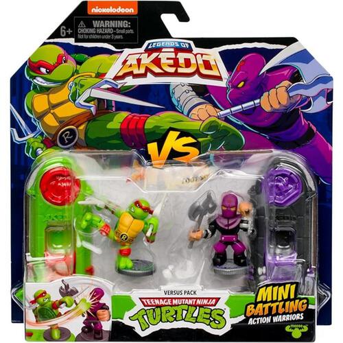 Akedo Teenage Muntant Ninja Turtles S3 Versus 2 Pack - Assorted