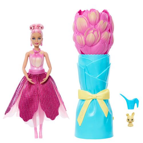 Barbie Reveal Flower Surprise Pink Tulip Caucasian
