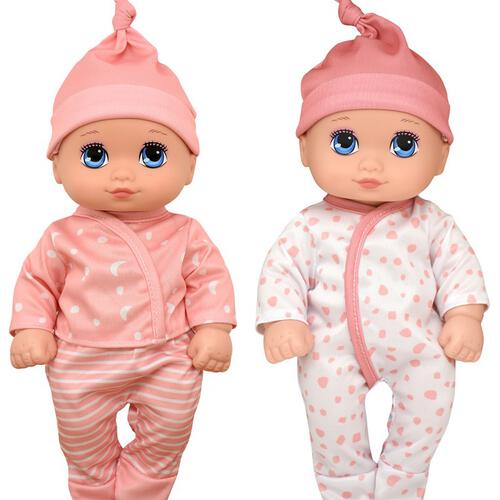 New Adventures Cuddle Kids Sweet Talking Twins 10-Inch Doll