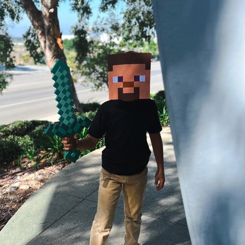 Minecraft Sword And Mask Set