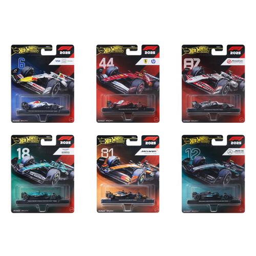 Hot Wheels HRV11 Premium Formula 1 Racing Cars Dash L Set of 8