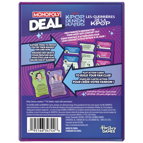 Monopoly Deal Kpop Demon Hunters