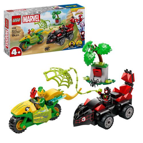 LEGO Marvel Spin and Electro Dinosaur Vehicle Chase 11198