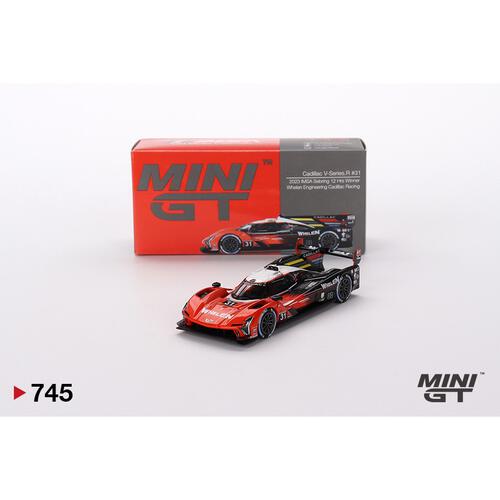 Mini GT Cadillac V-Series.R #31 Whelen Engineering Cadillac Racing 2023 IMSA Sebring 12 Hrs Winner