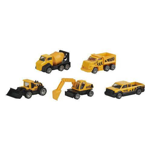 Speed City Construction 5 Pack City Diecast Vehicles