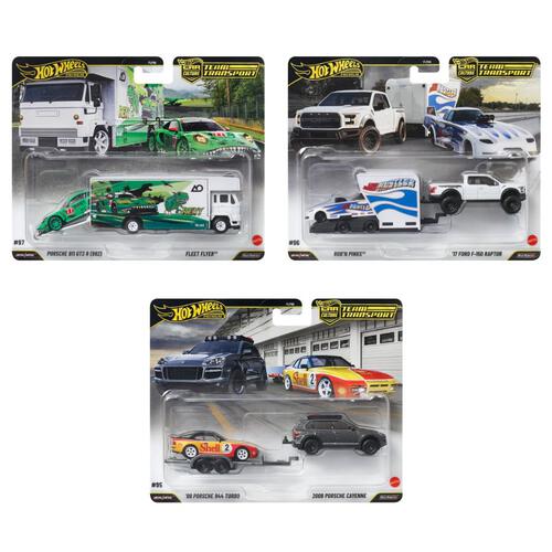Hot Wheels FLF56 Team Transport (Dash M) Set of 4 