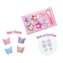 Hot Focus Beautiful Diva Tie Dye Butterfly Eyeshadow & Hair Claw Set