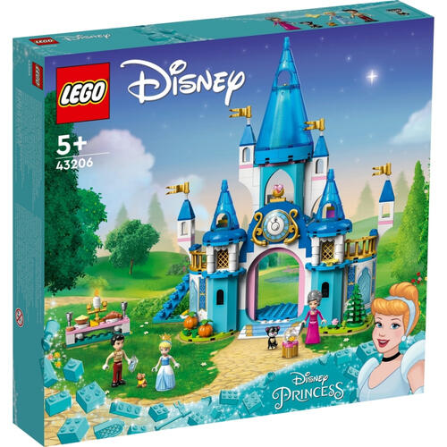 LEGO Disney Cinderella and Prince Charming's Castle 43206
