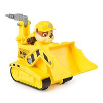 Paw Patrol Basic Vehicle - Rubble's Bulldozer with Figure