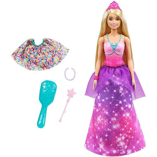 Barbie Dreamtopia 2-in-1 Princess to Mermaid Fashion Transformation Doll - Assorted