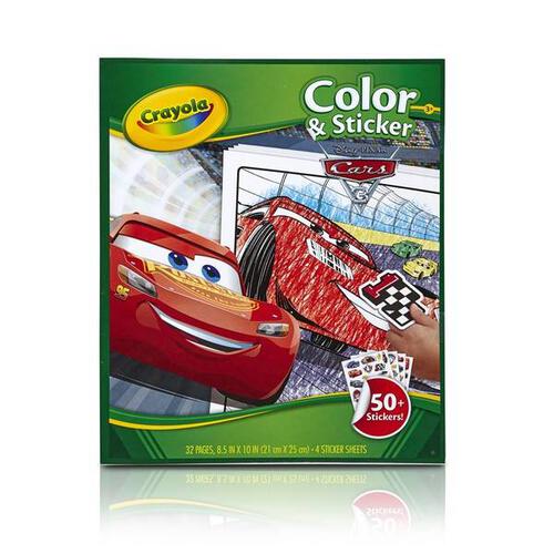 Crayola Cars 3 Color & Sticker