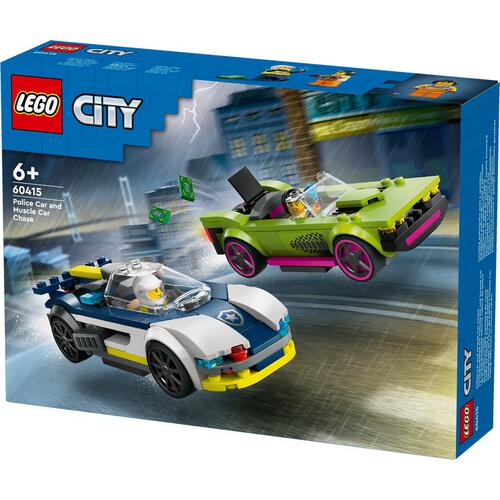 LEGO City Police Car and Muscle Car Chase 60415