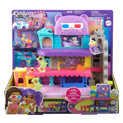 Polly Pocket Pollyville Drive-In Movie Theater playset