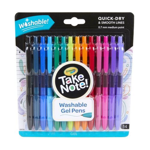 Crayola Take Note 14 Washable Gel Pens