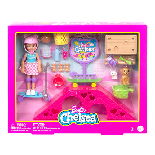 Barbie Chelsea Skate Park Playset With Doll