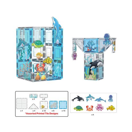 Picasso Tiles 52pcs Aquarium Set Marine Animal Set
