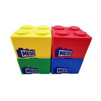 Mega Blocks Square Block Container (Each Color Sold Seperately) - Assorted