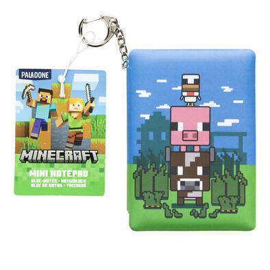 Paladone Minecraft Mini Puffy Notepad Keyring