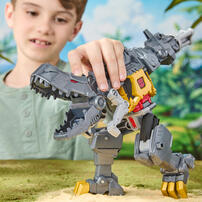 Transformers CYBERWORLD Grimlock Chomp &amp; Battle