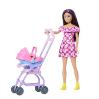 Barbie Skipper Babysitters + Charms Stroller