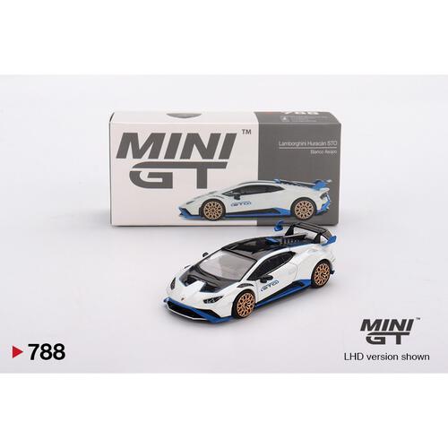 Mini GT Lamborghini Hurac&aacute;n STO Bianco Asopo