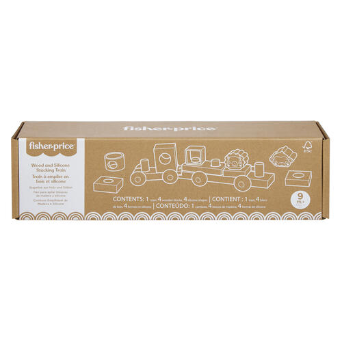 Fisher Price Wood Silicone Shape Train