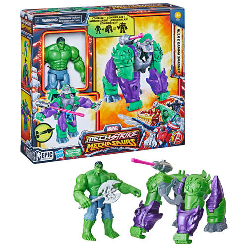 Marvel Mech Strike Mechasaurs Hulk with Gamma Smasher Mechasaur