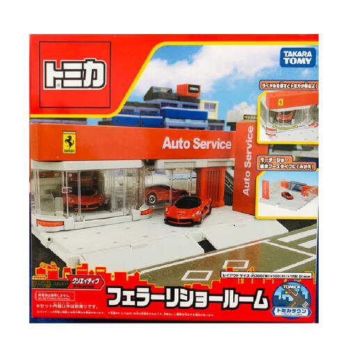 Tomica Town Ferrari Showroom Build City Auto