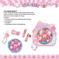 Hot Focus Travel Beauty Critters Beauty Kit Washable Non-Toxic Makeup Toy Set