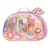 Hot Focus Beauty Vibes Groovy Flower Handy Bag With Cosmetic Set