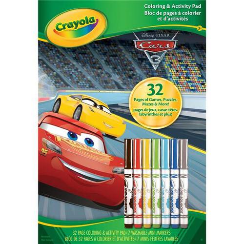 Crayola Cars 3 Coloring & Activity Pad