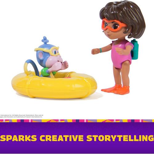 Dora Adventure Pack With 2 Figure And Accessories M02 - Assorted