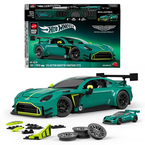 Mattel Brick Shop Hot Wheels Elite Series Aston Martin Vantage Gt3
