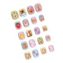 Hot Focus Capybara Nails Press on Nails Manicure Nail Art Sticker